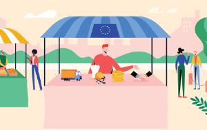 The single market allows goods, services, money and people to move freely between EU countries, making life easier and better for Europeans and business.