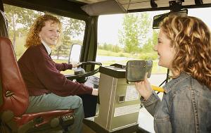 women in bus